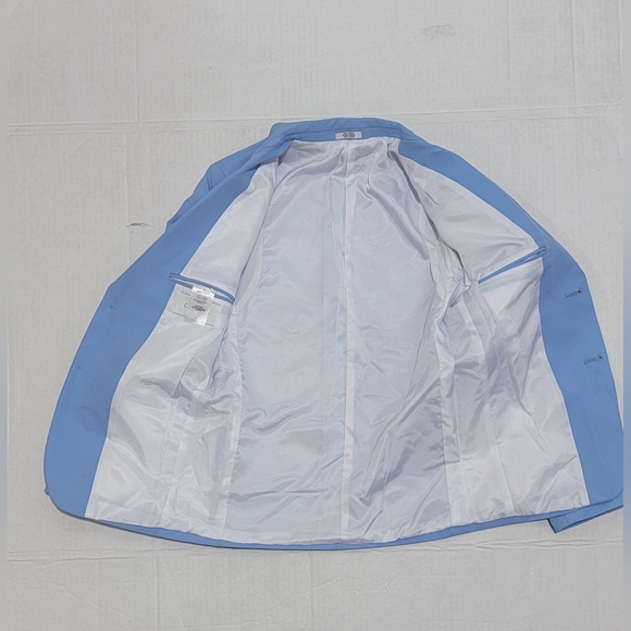 Calvin Klein Boys Blazer Suit Jacket, 2 Single Breasted Closure, Buttoned Cuffs - Picture 5 of 10